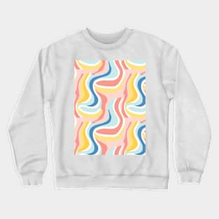 Autumn Nostalgia: Retro Pastel Doodle Delight Crewneck Sweatshirt